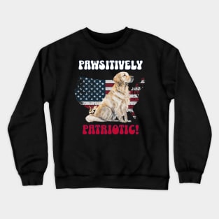 4th of July Independence Day Funny Design for Dog Lovers Crewneck Sweatshirt